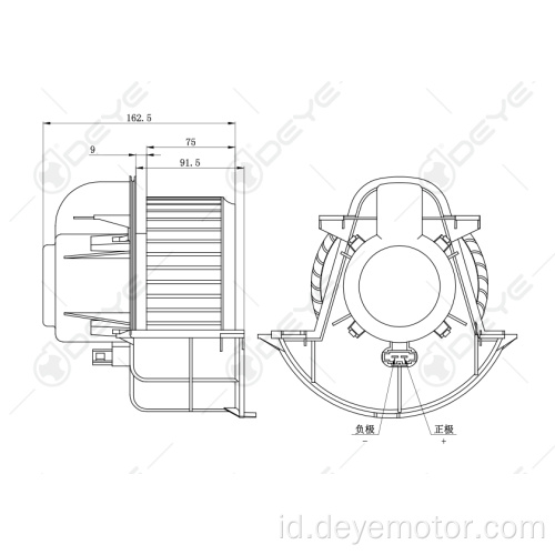 Motor Blower untuk AUDI Q7 Porsche Cayenne